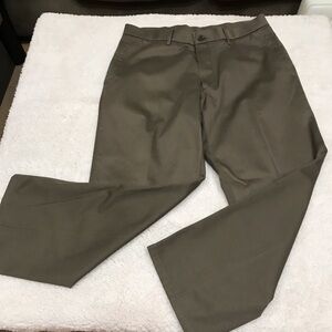 Haggar H26 4 Way Stretch Men’s Pants, Classic Fit Tan Cotton Trousers, 36 x 29,
